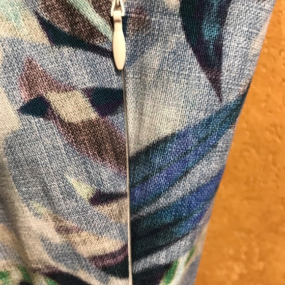 NWT Michael Tyler Tropical Print Dress - Picture 4 of 6